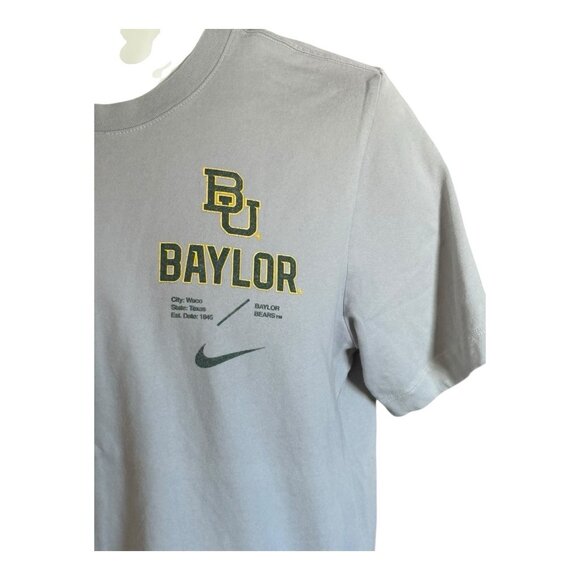 Nike Mens Baylor University Dri-Fit T-Shirt~Size Med~Gray The Nike Tee L15 08 - Picture 2 of 7